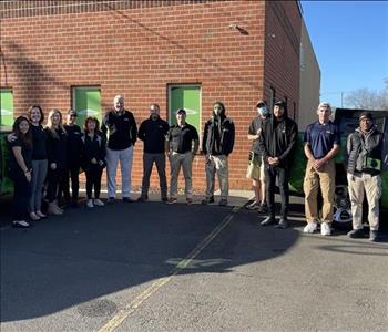 The SERVPRO of Levittown team standing out front of our office in Tullytown, PA.