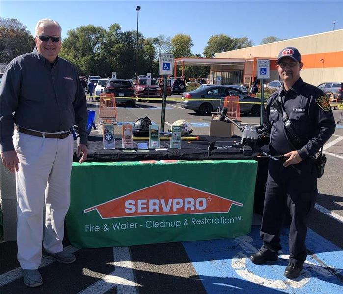 Our Business Development Executive, Bill Wise, representing SERVPRO at Tullytown's Fire Prevention event.